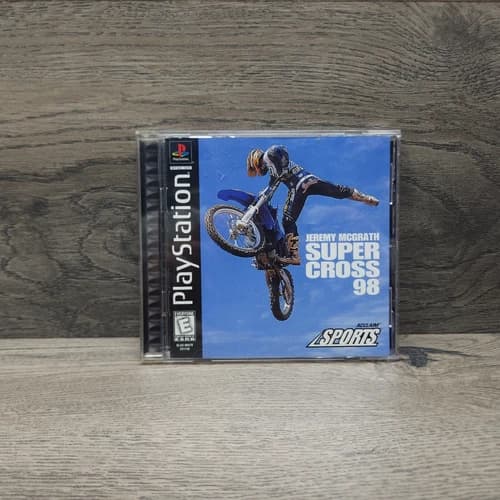Jeremy Mcgrath Supercross 98 PS1 PlayStation 1 - Complete CIB Black Label