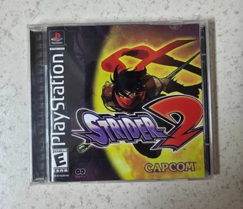 PLAYSTATION CAPCOM STRIDER 2 GAME CIB VERY RARE! AUTHENTIC TESTED PS1 PSX