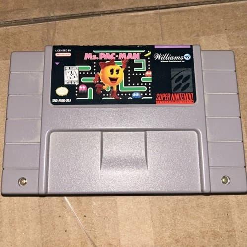 Ms. Pac-Man (Super Nintendo Entertainment System, 1996) - CART ONLY - TESTED