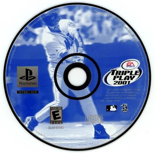 Triple Play 2001 (PS1 PlayStation 1, 2000) TESTED Resurfaced NO TRACKING