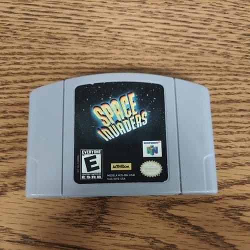 Nintendo 64 N64 Space Invaders Authentic Cartridge Tested Working
