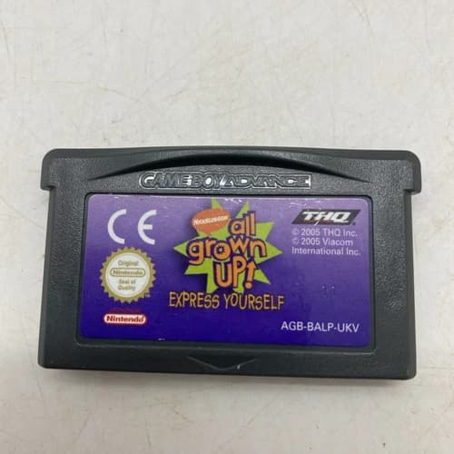 All Grown Up! Express Yourself Gameboy Advance Game Only Free Postage AU Seller