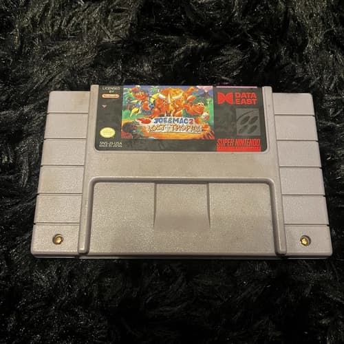 Joe & Mac 2: Lost in the Tropics SNES Super Nintendo AUTHENTIC TESTED CLEAN