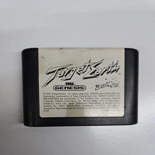 Target Earth (Sega Genesis) Cartridge Only free shipping