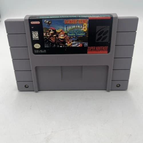 Donkey Kong Country 3: Dixie Kong's Double Trouble SNES. Tested and Working
