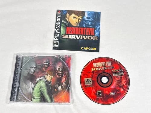 PS1 Resident Evil Survivor Sony PlayStation 2000 Complete CIB w/ Reg Card Capcom