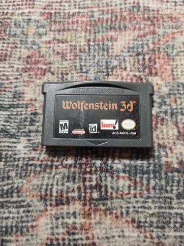 Wolfenstein 3D Nintendo Game Boy Advance GBA 2002 Cleaned and Tested