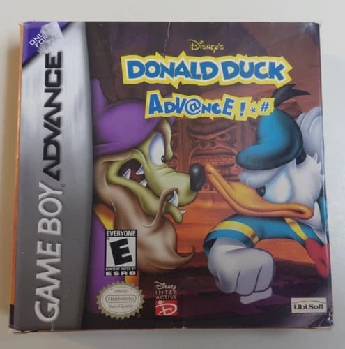 Disney's Donald Duck Advance (Nintendo Game Boy Advance, 2001) COMPLETE w/ Box