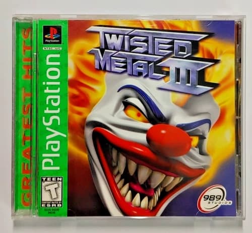 Twisted Metal III PlayStation 1 PS1 Complete(CIB) Greatest Hits Tested
