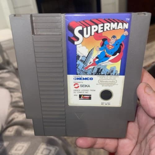 Superman Nintendo NES, 1985 Video Game Cartridge Tested Free Ship