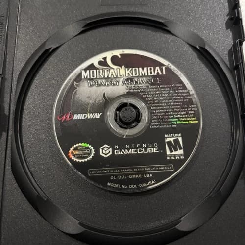 Mortal Kombat: Deadly Alliance (Nintendo GameCube, 2002) Disc Only Tested