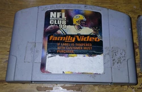NFL Quarterback Club 99 (Nintendo N64, 1998) Cartridge Only - Tested/Ex Rental