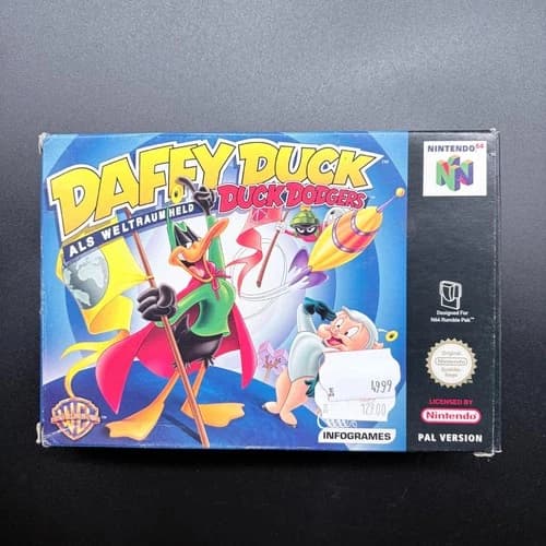Nintendo 64 N64 Game - Daffy Duck as Space Hero Duck Dodgers - CIB CiB