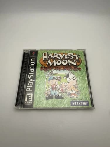 Harvest Moon: Back to Nature (Sony PlayStation 1, 2000) - Complete CIB PS1