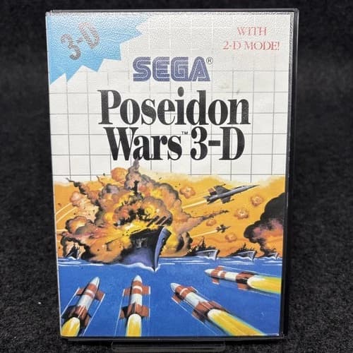 Poseidon Wars 3-D (Sega Master System) - CIB Great Condition