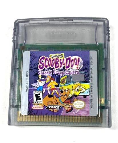 Nintendo Game Boy Color System Scooby Doo Classic Creep Capers Cartoon Edition