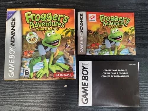 Frogger's Adventures Temple of Frog GameBoy Advance GBA Complete Box Great Shape