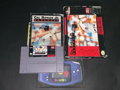 Cal Ripken Jr. Baseball (Super Nintendo) SNES CIB COMPLETE IN BOX