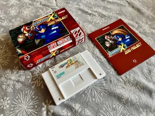Snes Super Nintendo Mega Man X3 Zero Project Cib Complete Box Fan Rare Limited