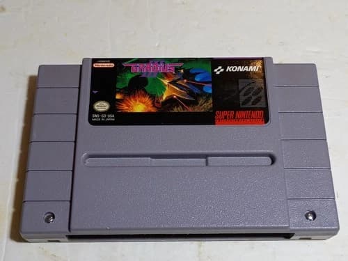 Gradius III 3 Super Nintendo SNES 1991 Authentic Cartridge