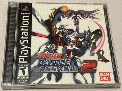 Gundam Battle Assault 2 Bandai (Sony Playstation 1, PS1) Black Label TESTED