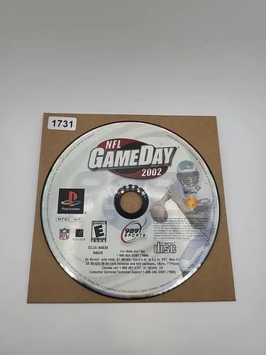 NFL GameDay 2002 (Sony PlayStation 1, PS1) DISC ONLY | NO TRACKING