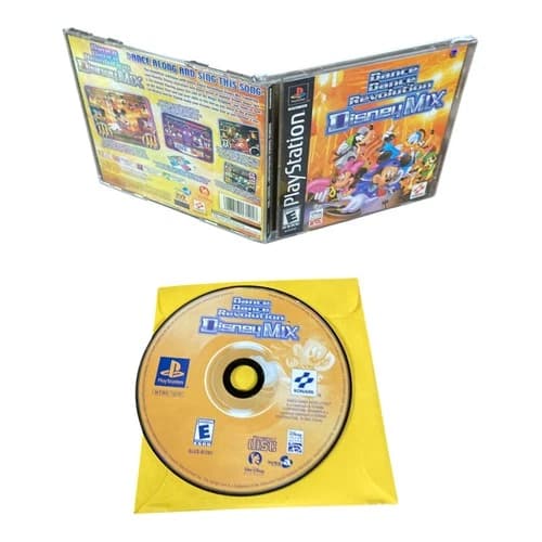 Sony PlayStation 1 PS1 CIB COMPLETE TESTED Dance Dance Revolution: Disney Mix