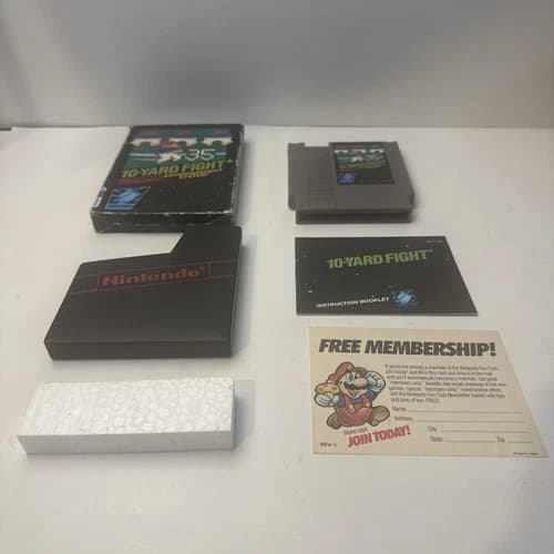 10-Yard Fight (Nintendo Entertainment System NES 1985) Complete In Box CIB