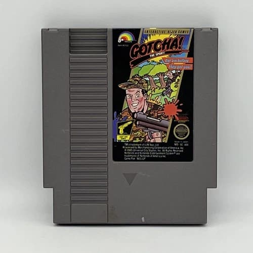 GOTCHA! THE SPORT! NES Nintendo Video Game Classic Shooter - Tested
