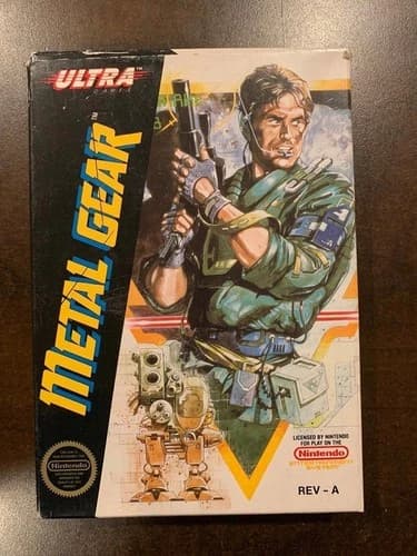 Metal Gear Nintendo NES CIB COMPLETE W/Rare Map and Receipt