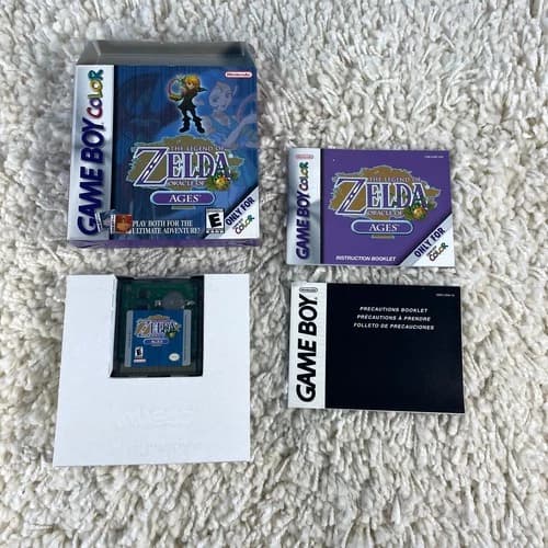 Legend of Zelda Oracle of Ages (Nintendo Game Boy Color, 2001) GBC Complete CIB