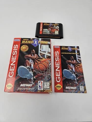 NBA HANGTIME SEGA GENESIS COMPLETE IN BOX