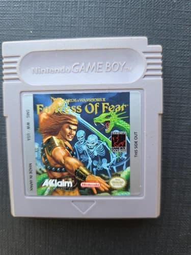 Fortress of Fear: Wizards or Warriors X Game Boy Original Nintendo GB Authentic