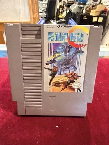 Konami Super C (Nintendo NES, NTSC-U/C) Game Cartridge Authentic Tested