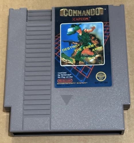Nintendo NES Commando (Cleaned, Tested & Working)