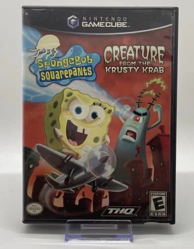 SpongeBob: Creature from the Krusty Krab (Nintendo GameCube, 2006) Complete