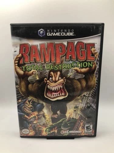 Rampage: Total Destruction (Nintendo GameCube, 2006) CIB W/ Manual Tested Works