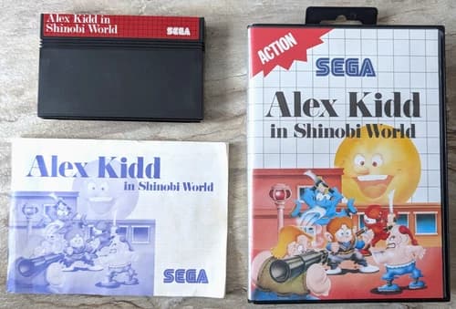 Sega Master System Game - Alex Kidd in Shinobi World