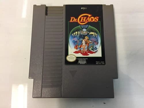 Dr. Chaos (Nintendo NES, 1988) Authentic Game Cartridge
