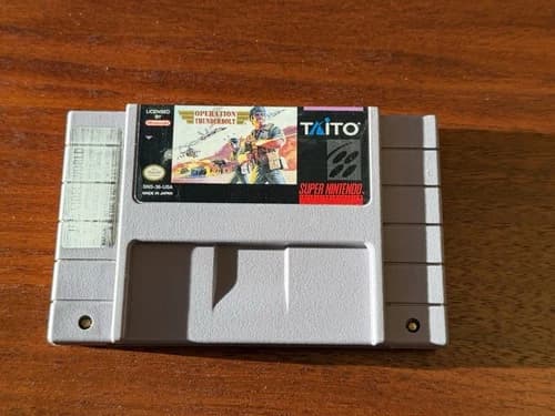 Operation Thunderbolt SNES Super Nintendo Taito Former Rental
