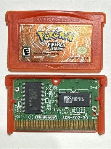 Pokemon FireRed Version (Game Boy Advance, 2004) GBA Authentic Tested Saves