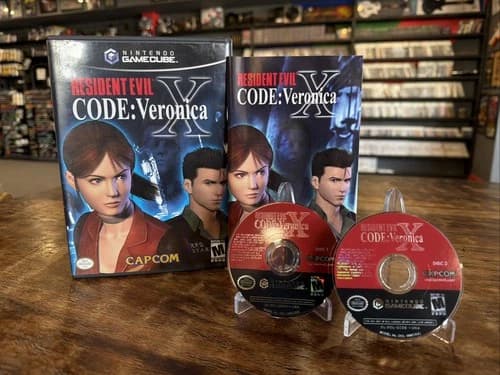 Resident Evil Code Veronica X Nintendo GameCube Complete CIB Pristine Discs RARE