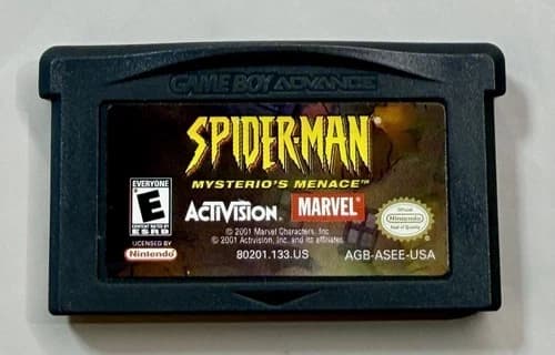 Spider-Man: Mysterio's Menace (Game Boy Advance, 2001) GBA - Tested - Authentic