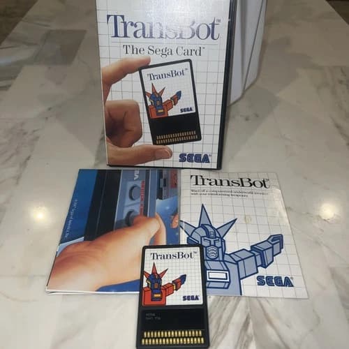 TransBot (Sega Master, 1986) Authentic Sega Card, Complete CIB