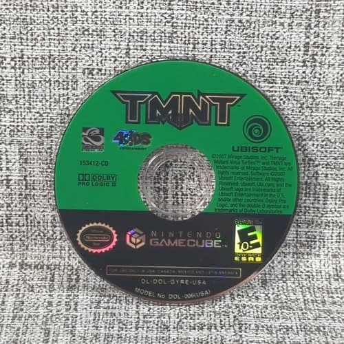 TMNT (Nintendo GameCube, 2007) Disc Only Tested Working GYRE-USA