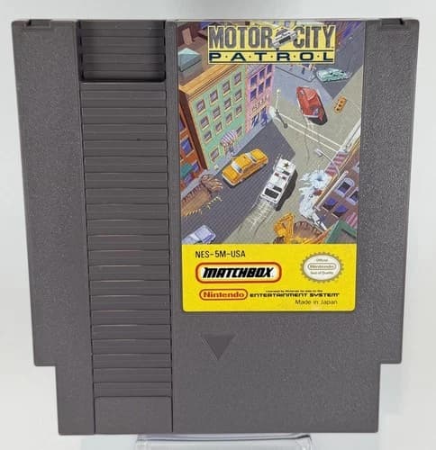 MOTOR CITY PATROL - NINTENDO NES - CART ONLY *TESTED & WORKING*