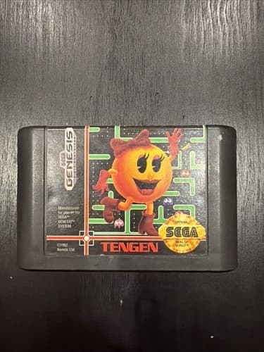 Sega Genesis Ms. Pac-Man Cartridge Only Tested And Working