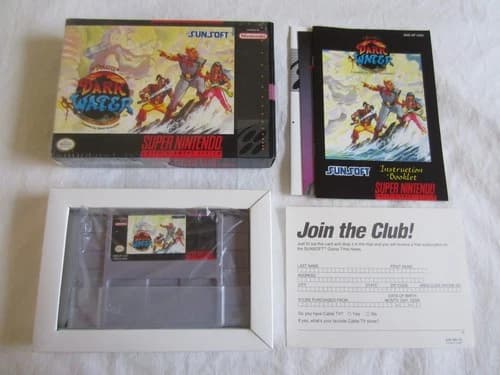 Pirates of Dark Water (SNES) Super Nintendo CIB 100% Complete 1994 Sunsoft RARE