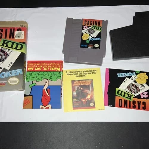 Casino Kid (Nintendo Entertainment System NES, 1989) NES CIB Complete In Box