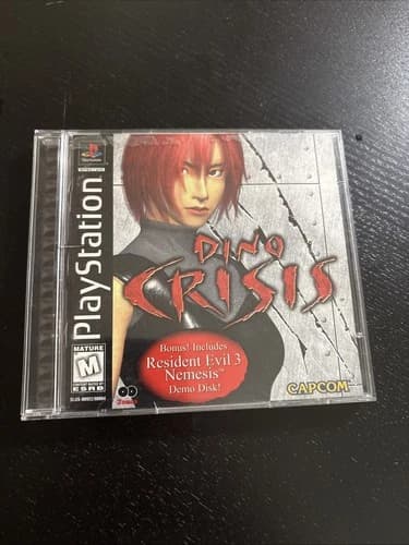 Dino Crisis (PlayStation 1, 1999) PS1 Complete CIB w/Registration 2 Disc TESTED